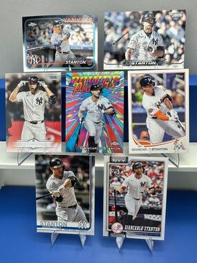 Giancarlo Stanton Yankees Lot of 6 w/ Marlins card